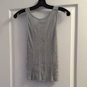 Zara- fine knit top with metallic thread